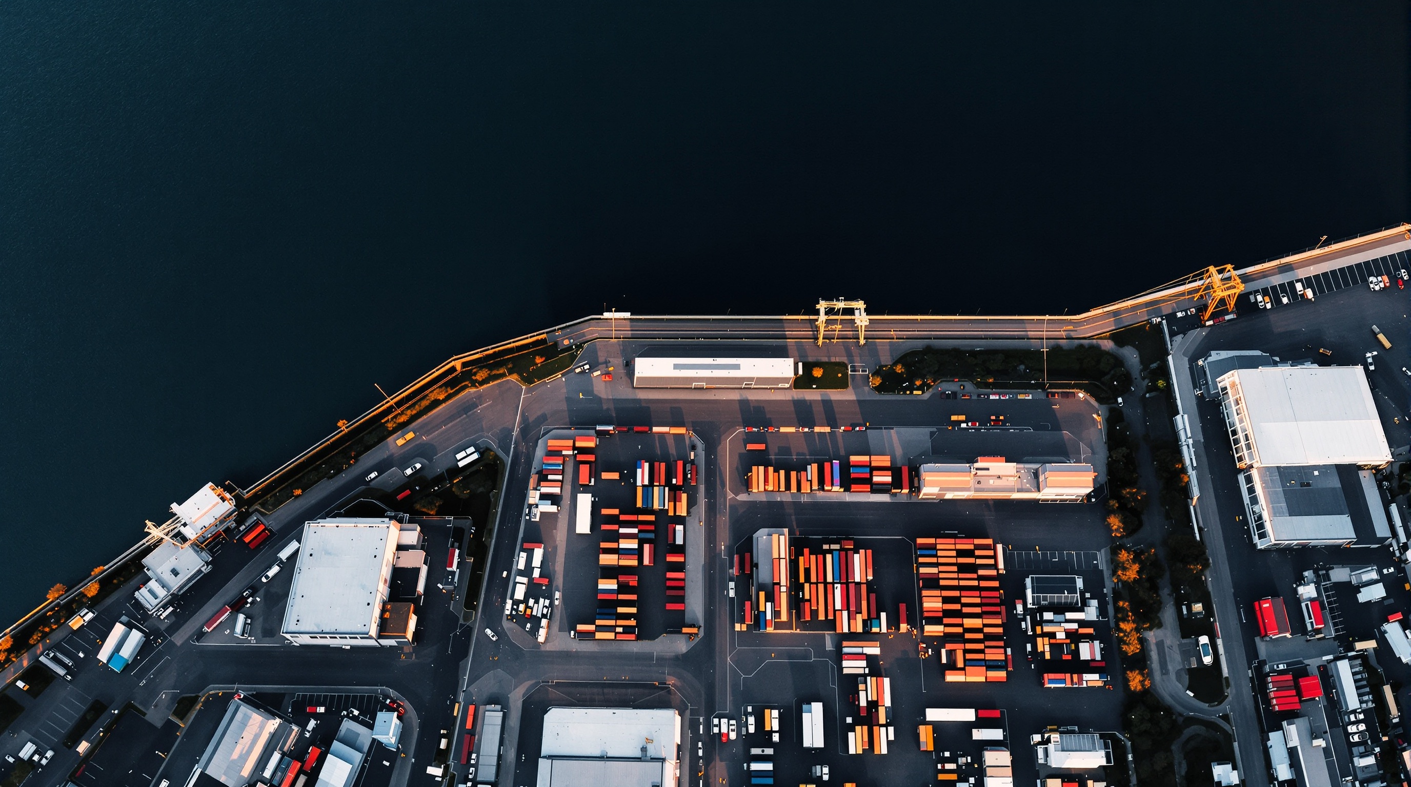 Aerial view of Brest port